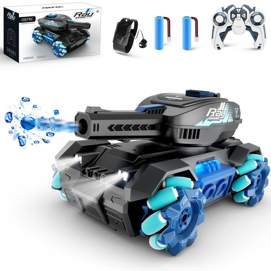 RC Tank Toy – 2.4G Remote & Gesture Control | 4WD | Water Bomb Launcher | Kids Gift
