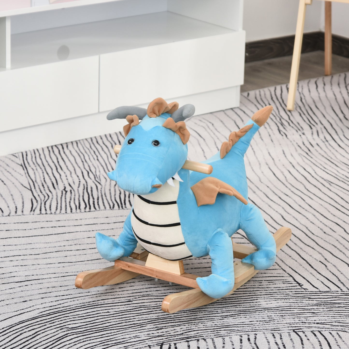 Wooden Dinosaur Rocking Horse for Toddlers | Realistic Sounds | Ages 18-36 Months