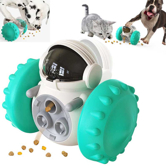 Interactive Tumbler Slow Feeder Pet Toy – IQ Training Treat Dispenser | Self-Balancing | Cats & Dogs | 4 Colours