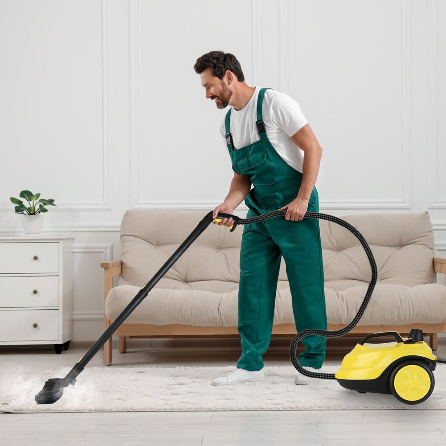 1800W Steam Cleaning Machine – 5 Bar Pressure | 2L Tank | 15 Accessories | Chemical-Free Deep Clean