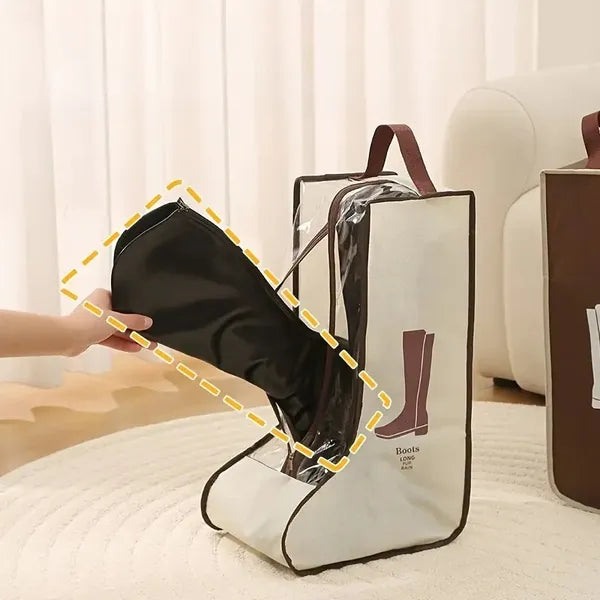 PVC Shoe Storage Bags 4-Pack – Dustproof, Moisture-Resistant & Transparent | Travel & Home Organisation