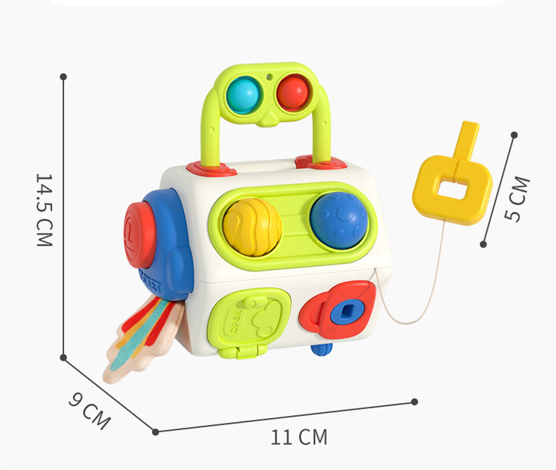 9-in-1 Montessori Busy Cube – Sensory & Fidget Toy for Babies & Toddlers | Ages 0–3 | Educational Learning Toy