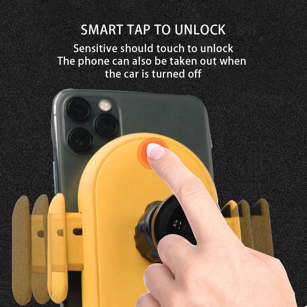 Infrared Auto-Clamping Car Wireless Charger & Phone Holder – 10W Fast Charge | 360° | Universal 4–6.5" | 4 Colours
