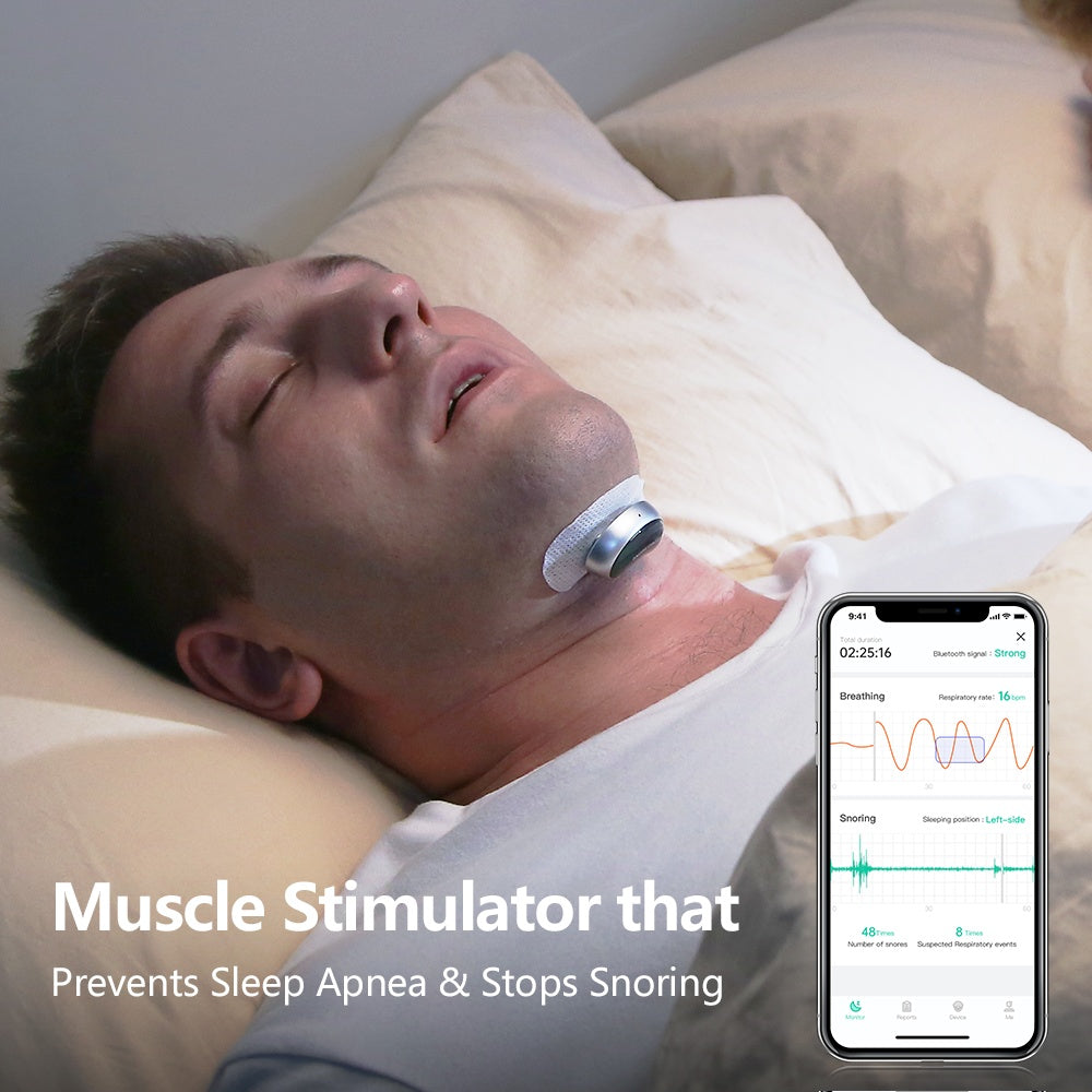 Smart Anti-Snoring Device – Electronic Muscle Stimulator Pro | Drug-Free Sleep Aid | Model YA4300