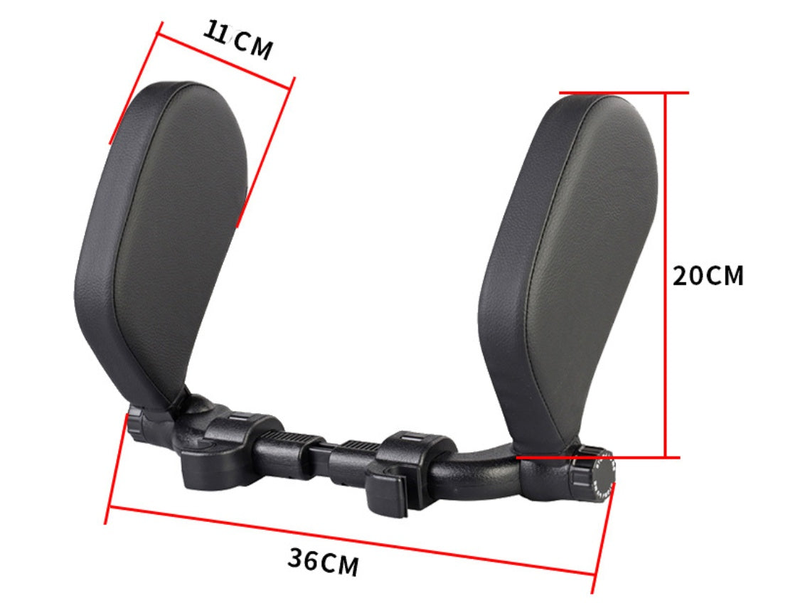 Adjustable Car Seat Neck Pillow – PU Leather | Side Sleep Support | Universal Fit | Multiple Colours | Single & 2pc