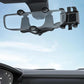 360° Rearview Mirror Car Phone Holder – Rotatable & Retractable | 4-Claw Grip | Universal Fit | No Trace Removal