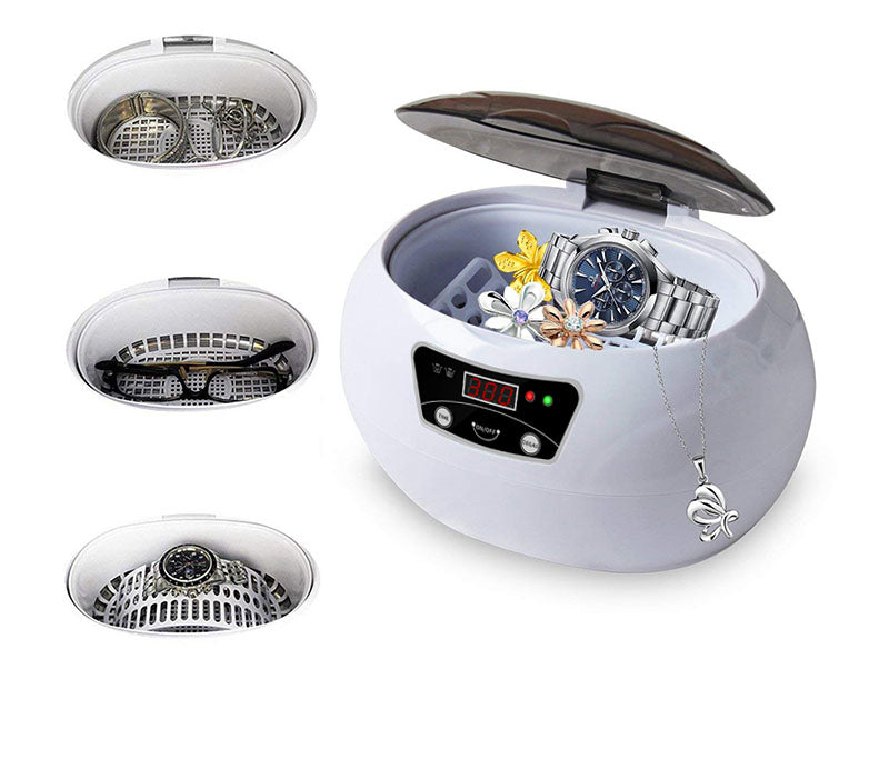 Ultrasonic Cleaning Machine – 40KHz Digital Touch Control | Jewellery, Glasses & Home Use | EU & US Plug
