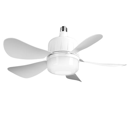 2-in-1 LED Ceiling Fan Light 12W – 3 Speeds, Dimmable, Timer & Remote Control | E27 Socket