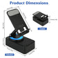 4-in-1 Foldable Wireless Speaker Phone Stand – 5000mAh Power Bank | Bluetooth 5.3 | RGB Light | 360° Rotation