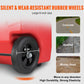 16 Gallon Portable Fuel Caddy – Gas Storage Tank with Hand Pump & Rubber Wheels | Cars, Mowers, Boats