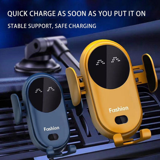 Infrared Auto-Clamping Car Wireless Charger & Phone Holder – 10W Fast Charge | 360° | Universal 4–6.5" | 4 Colours