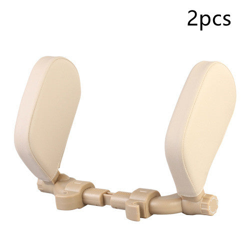 Adjustable Car Seat Neck Pillow – PU Leather | Side Sleep Support | Universal Fit | Multiple Colours | Single & 2pc