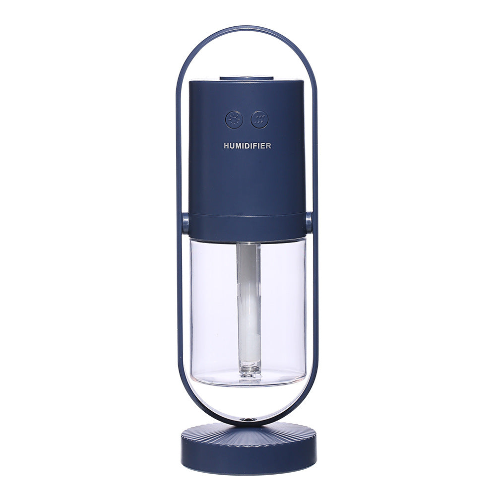 USB Air Humidifier with Projection Night Light – Ultrasonic Mist Maker | 200ml | Silent <30dB | Home, Car & Office