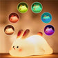 Cute Silicone LED Night Light – Touch Sensor | 3 Brightness Levels | 30-Min Timer | USB Rechargeable | Kids Bedside Lamp