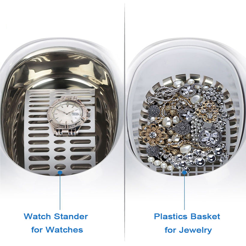 Ultrasonic Cleaning Machine – 40KHz Digital Touch Control | Jewellery, Glasses & Home Use | EU & US Plug