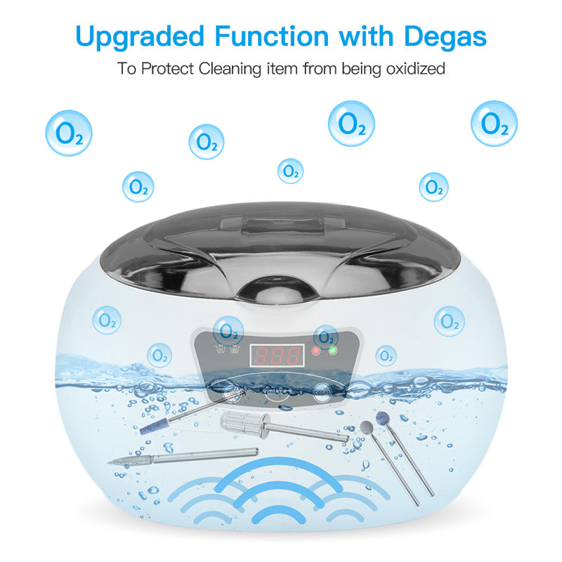 Ultrasonic Cleaning Machine – 40KHz Digital Touch Control | Jewellery, Glasses & Home Use | EU & US Plug
