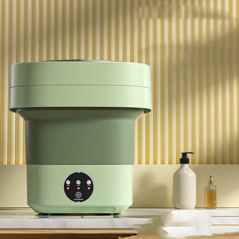Portable Foldable Mini Washing Machine – Compact Laundry for Travel & Small Spaces