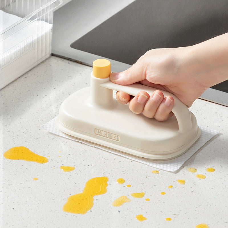 Disposable Magic Cleaning Brush with 50 Refill Wipes – Multi-Surface Home Cleaner