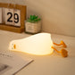 Cute Silicone LED Night Light – Touch Sensor | 3 Brightness Levels | 30-Min Timer | USB Rechargeable | Kids Bedside Lamp