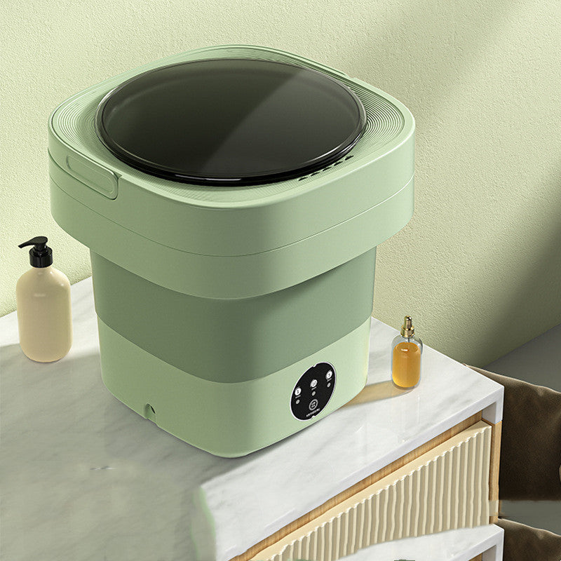 Portable Foldable Mini Washing Machine – Compact Laundry for Travel & Small Spaces