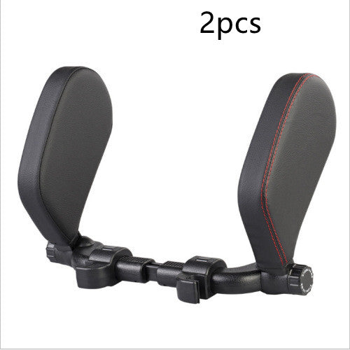 Adjustable Car Seat Neck Pillow – PU Leather | Side Sleep Support | Universal Fit | Multiple Colours | Single & 2pc