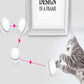 LED Rolling Cat Toy Ball – 360° Auto-Rotating with Catnip, Feathers & Color-Changing Lights