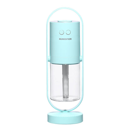 USB Air Humidifier with Projection Night Light – Ultrasonic Mist Maker | 200ml | Silent <30dB | Home, Car & Office