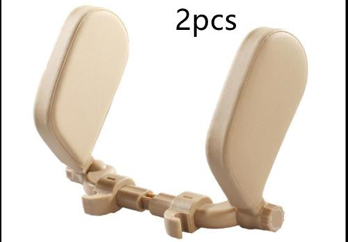 Adjustable Car Seat Neck Pillow – PU Leather | Side Sleep Support | Universal Fit | Multiple Colours | Single & 2pc