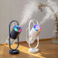 USB Air Humidifier with Projection Night Light – Ultrasonic Mist Maker | 200ml | Silent <30dB | Home, Car & Office