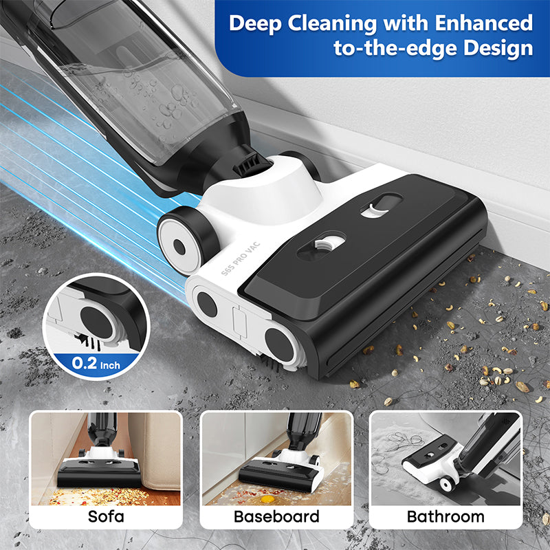 4-in-1 Steam Vacuum Mop – Self-Cleaning, Wet & Dry | 100°C Steam | LED Display | Hardwood & Carpet