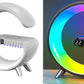 Smart G-Shaped LED Atmosphere Lamp with Bluetooth Speaker & Wireless Charger