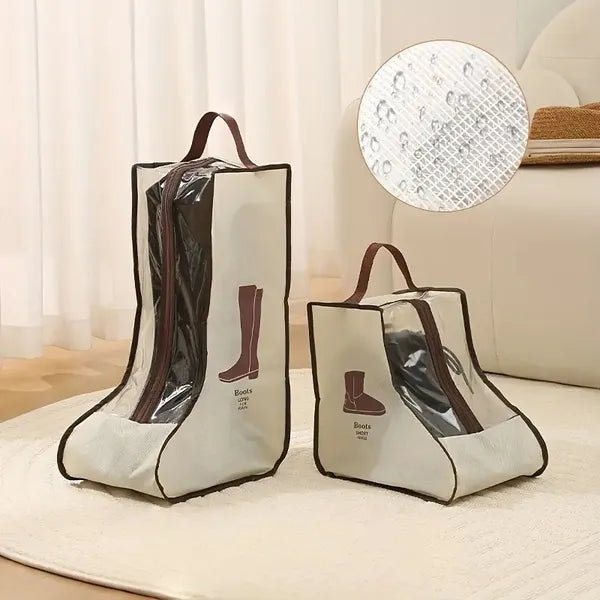 PVC Shoe Storage Bags 4-Pack – Dustproof, Moisture-Resistant & Transparent | Travel & Home Organisation