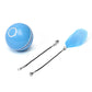 LED Rolling Cat Toy Ball – 360° Auto-Rotating with Catnip, Feathers & Color-Changing Lights