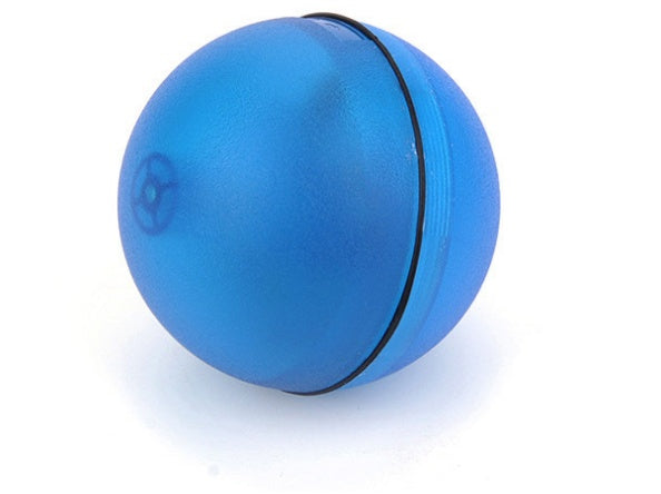 LED Rolling Cat Toy Ball – 360° Auto-Rotating with Catnip, Feathers & Color-Changing Lights