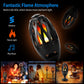 LED Flame Torch Wireless Speaker – 60 LED Realistic Flame | IPX5 Waterproof | 5W Stereo Bass | Outdoor & Camping