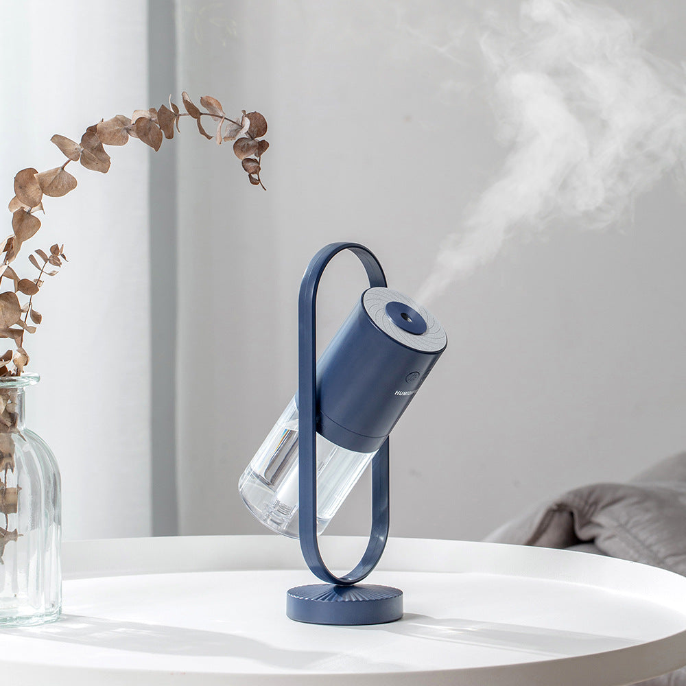 USB Air Humidifier with Projection Night Light – Ultrasonic Mist Maker | 200ml | Silent <30dB | Home, Car & Office