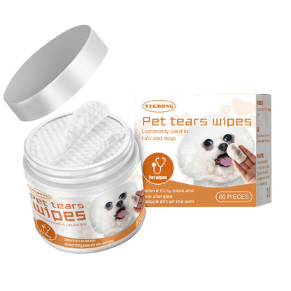 Pet Tear Stain Remover Wipes – Gentle Eye Cleaning Pads for Dogs & Cats