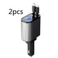 100W Retractable Car Charger – USB & Type-C Fast Charging | Auto-Retract Cable | 60W & 100W