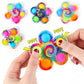 Flower Bubble Sensory Fidget Toy Set – 4-Pack Pop It Stress Relief | Kids Brain Training | Decompression Toy