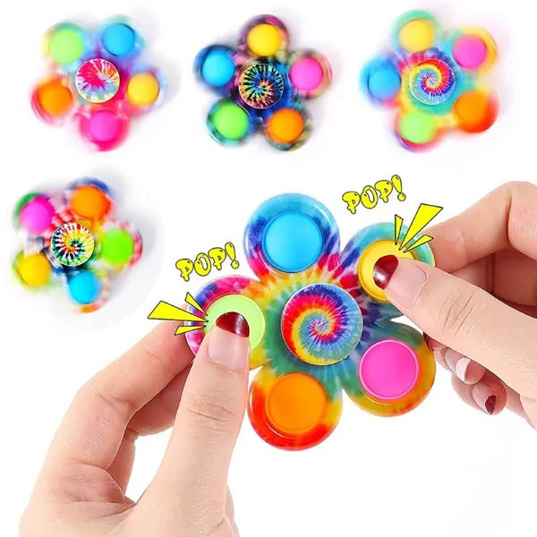 Flower Bubble Sensory Fidget Toy Set – 4-Pack Pop It Stress Relief | Kids Brain Training | Decompression Toy