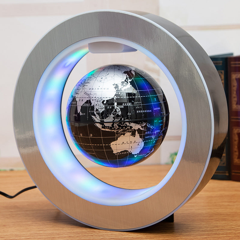 Magnetic Levitating Globe with LED Light – Floating World Map Desk Decor | Anti-Gravity
