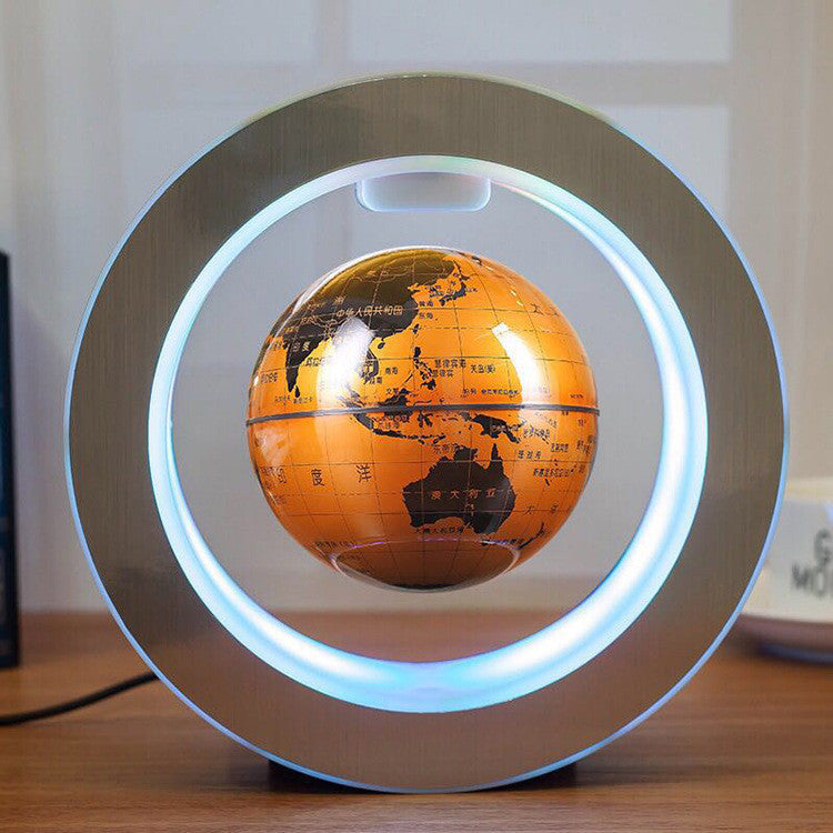 Magnetic Levitating Globe with LED Light – Floating World Map Desk Decor | Anti-Gravity