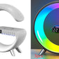 Smart G-Shaped LED Atmosphere Lamp with Bluetooth Speaker & Wireless Charger