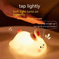 Cute Silicone LED Night Light – Touch Sensor | 3 Brightness Levels | 30-Min Timer | USB Rechargeable | Kids Bedside Lamp