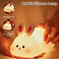 Cute Silicone LED Night Light – Touch Sensor | 3 Brightness Levels | 30-Min Timer | USB Rechargeable | Kids Bedside Lamp
