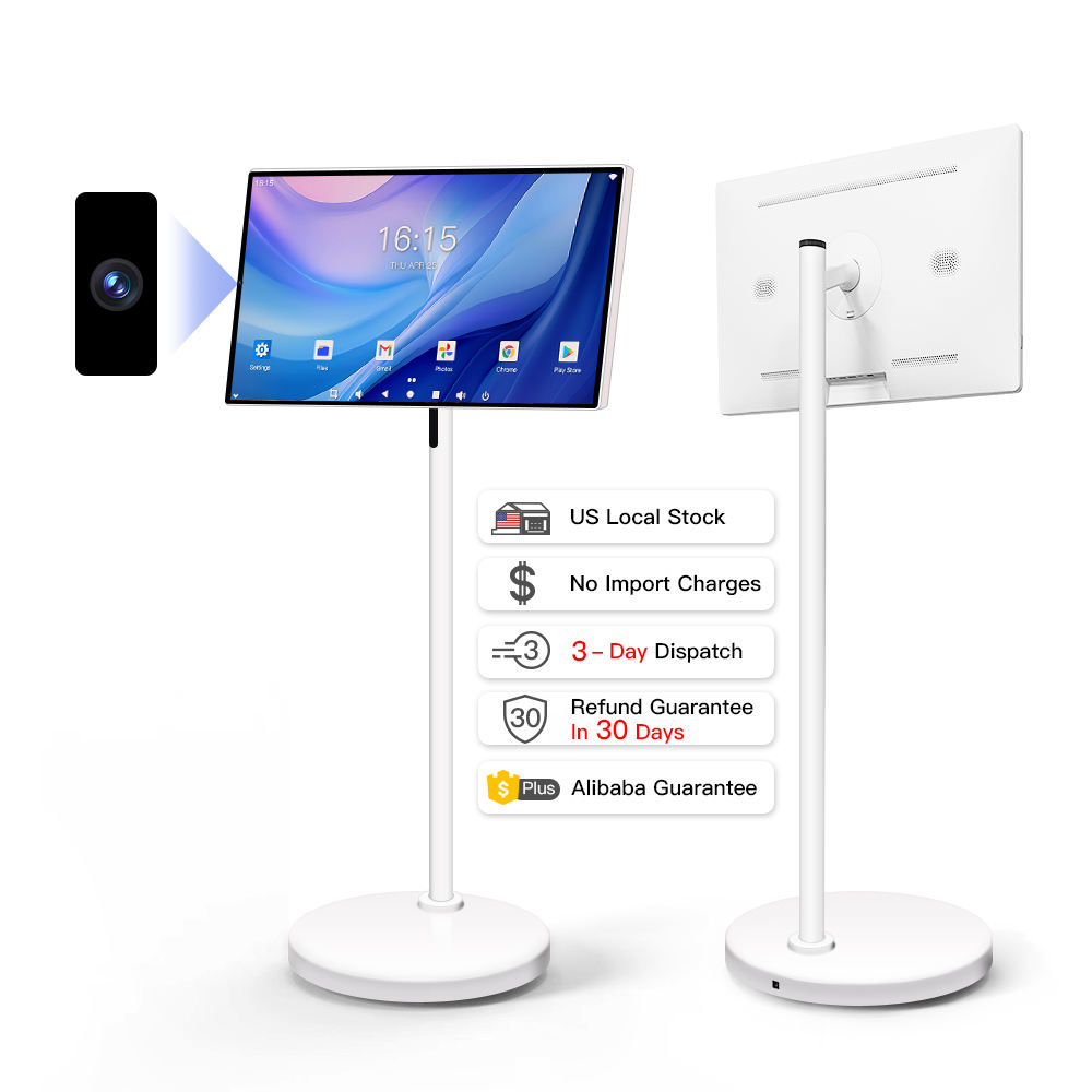 24-Inch Rollable Smart Portable TV – Touchscreen Android Monitor with Built-in Battery & Camera