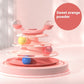 4-Level Cat Toy Tower Turntable – Interactive Roller Ball Track | Mint Ball & Table Tennis Options | 5 Colours