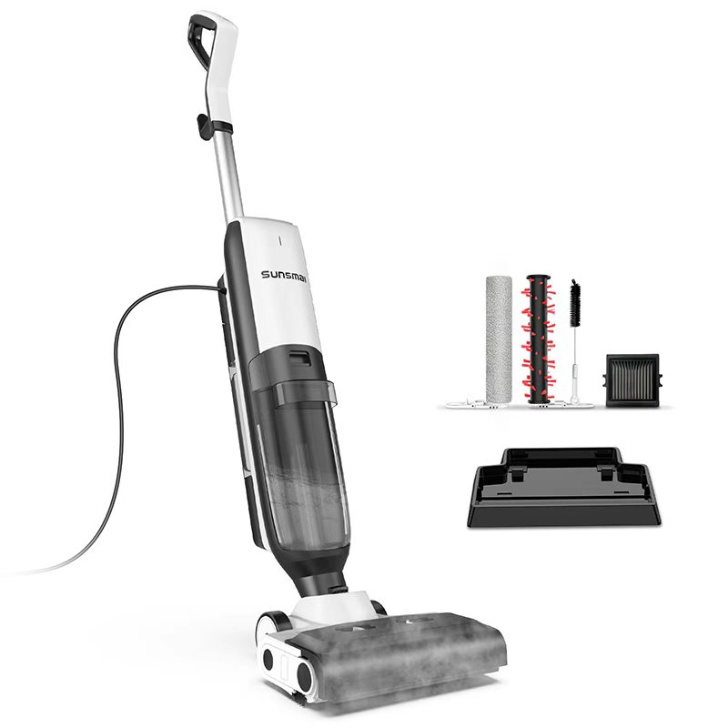 4-in-1 Steam Vacuum Mop – Self-Cleaning, Wet & Dry | 100°C Steam | LED Display | Hardwood & Carpet