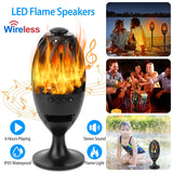 LED Flame Torch Wireless Speaker – 60 LED Realistic Flame | IPX5 Waterproof | 5W Stereo Bass | Outdoor & Camping