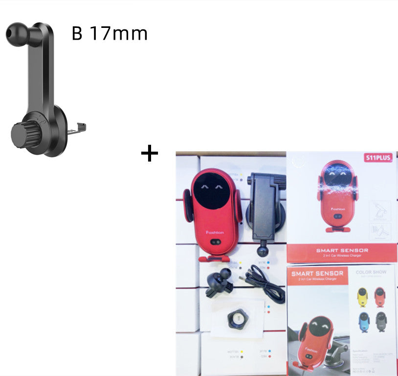 Infrared Auto-Clamping Car Wireless Charger & Phone Holder – 10W Fast Charge | 360° | Universal 4–6.5" | 4 Colours